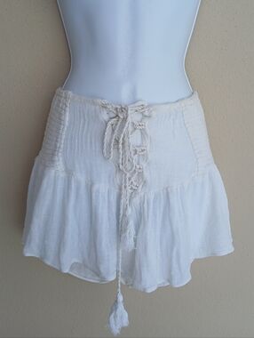 JEN’S PIRATE BOOTY White Gauze BLOOMERS Shorts XS